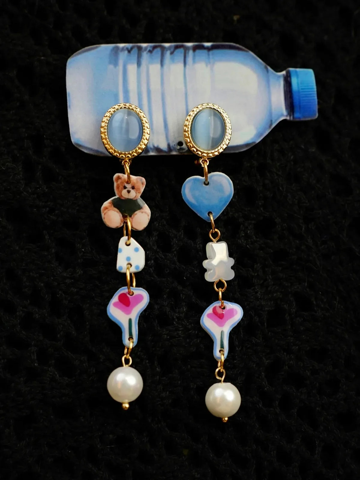 Bear Charm Earrings