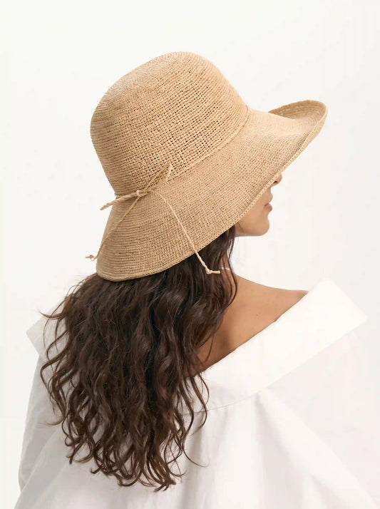The Riviera Natural Raffia Sun Hat