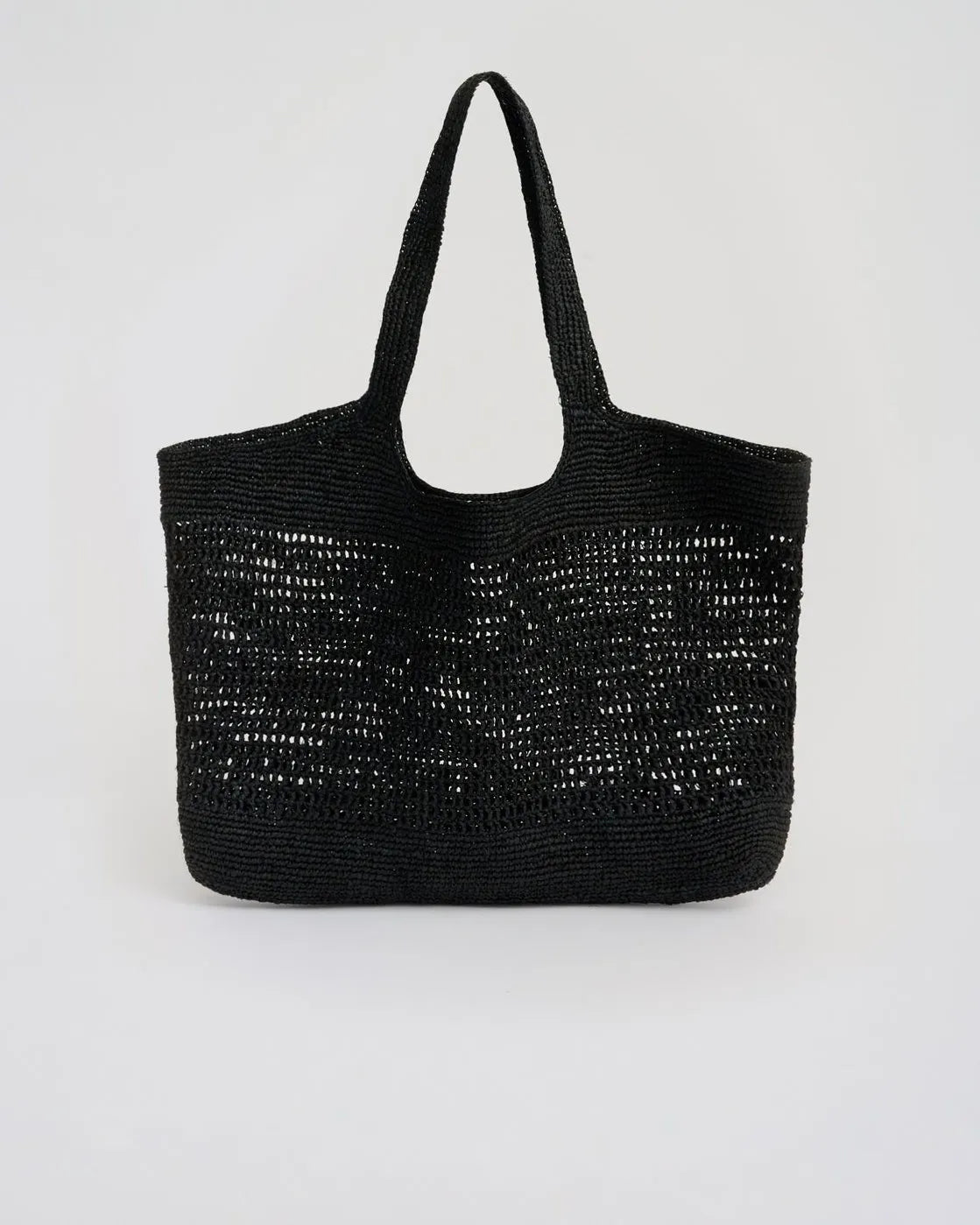 The Openwork Raffia Tote