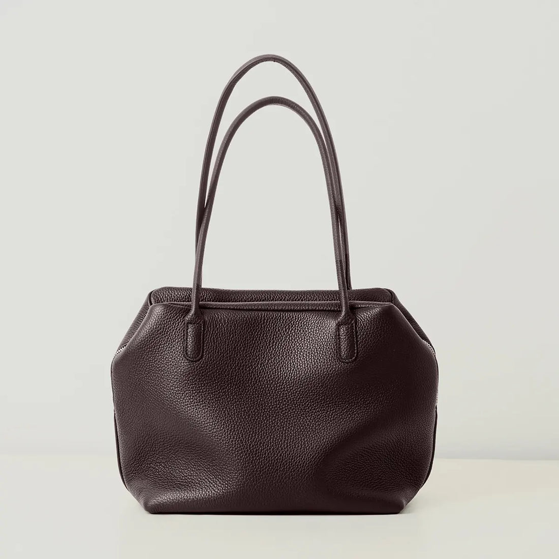 pebbled leather tote bag for a leather care guide