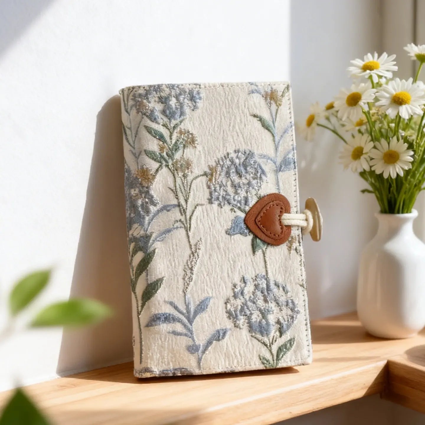 Retro French Hydrangea Fabric Journal