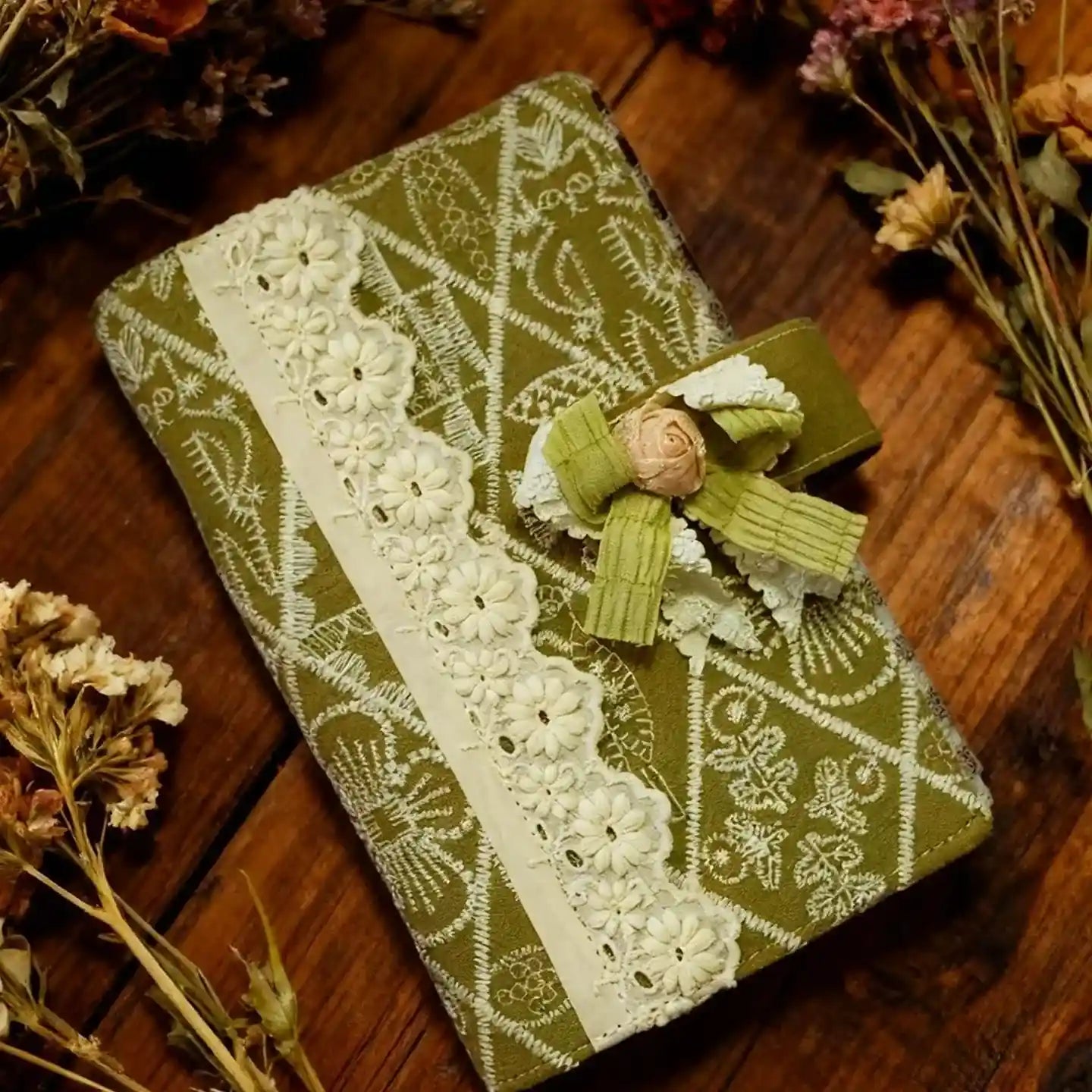 Flower Fabric A6 Journal