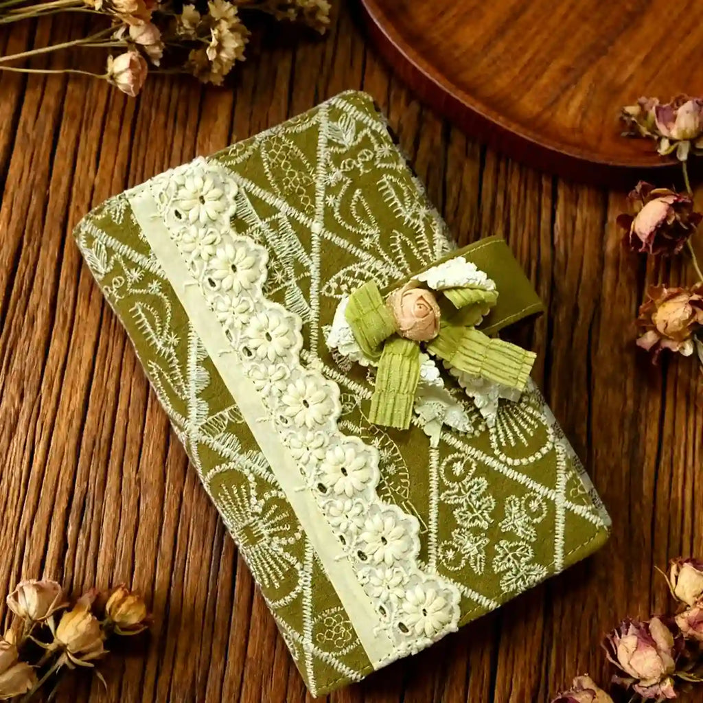 Flower Fabric A6 Journal