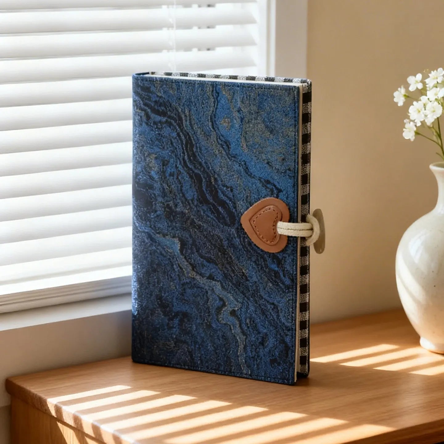 Blue Marble Fabric A6 Journal