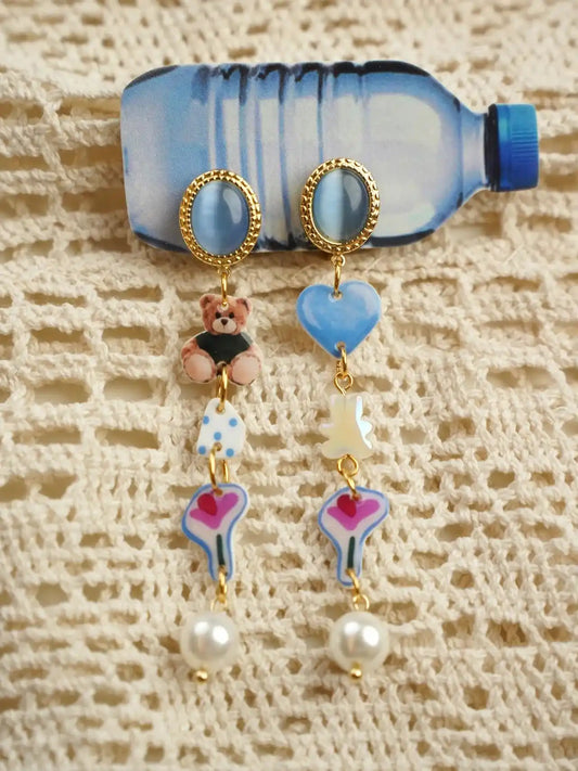 Bear Charm Earrings
