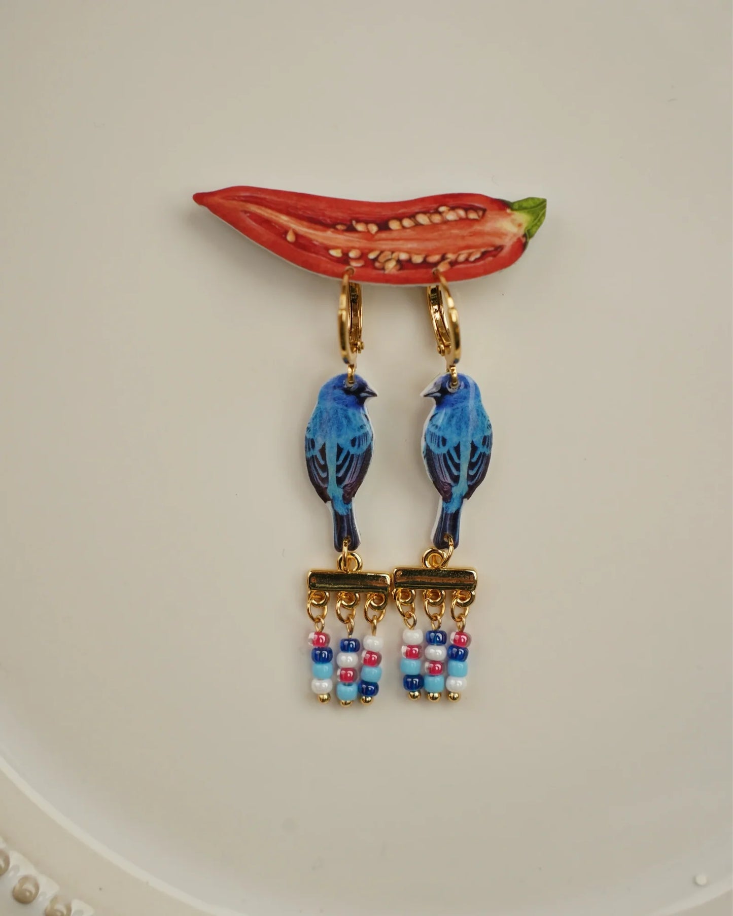 Songbird Beaded Fringe Earrings