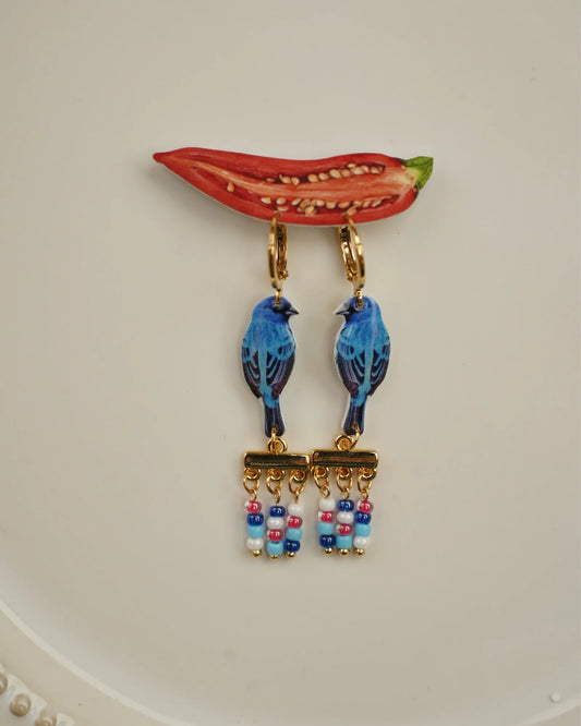 Songbird Beaded Fringe Earrings