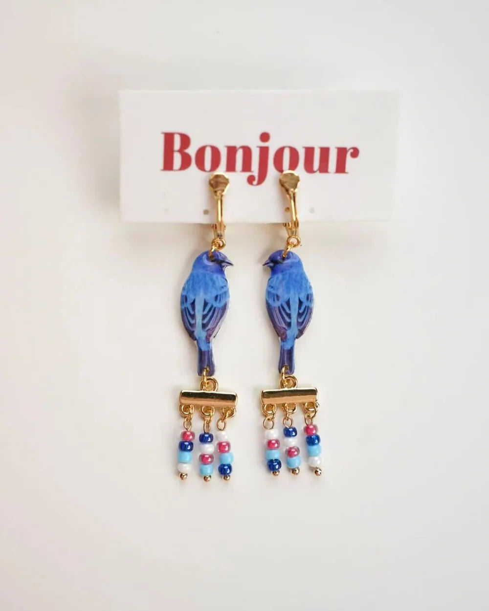 Songbird Beaded Fringe Earrings