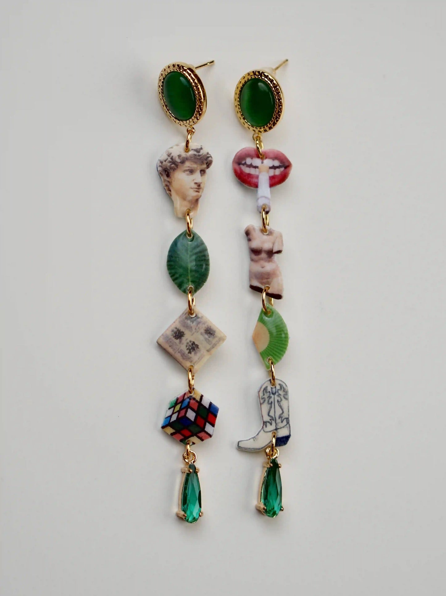 Renaissance Mismatched Drop Earrings