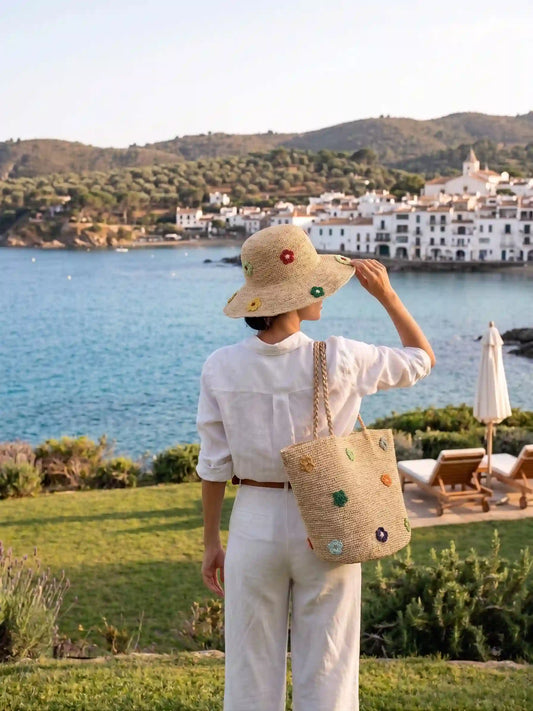 Flora Woven Tote & Hat