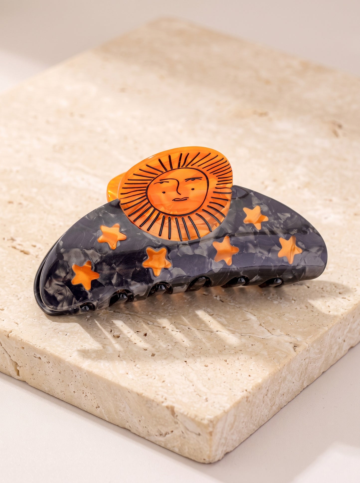 Celestial Moon & Sun Hair Claw