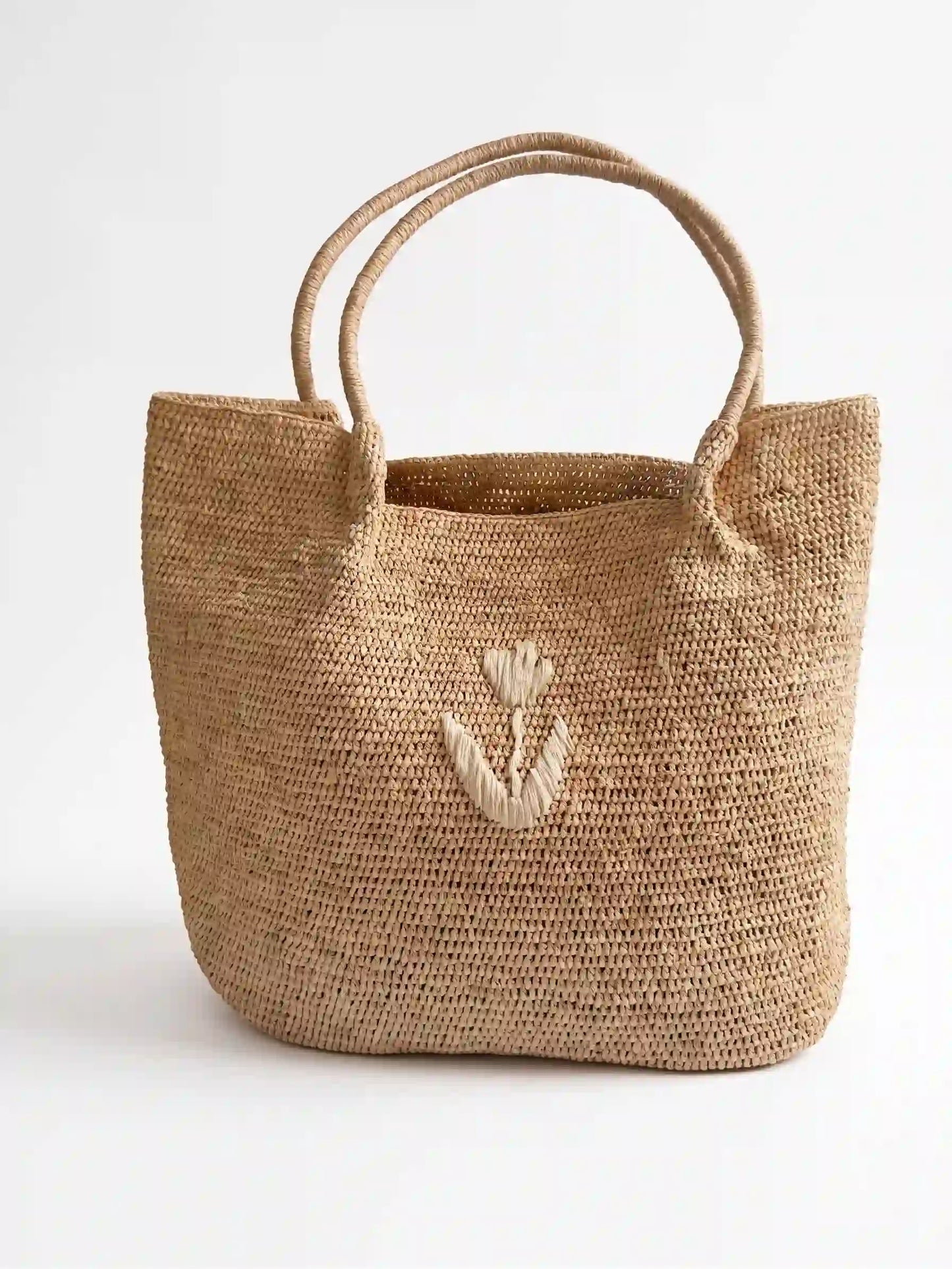 Tulip Raffia Tote