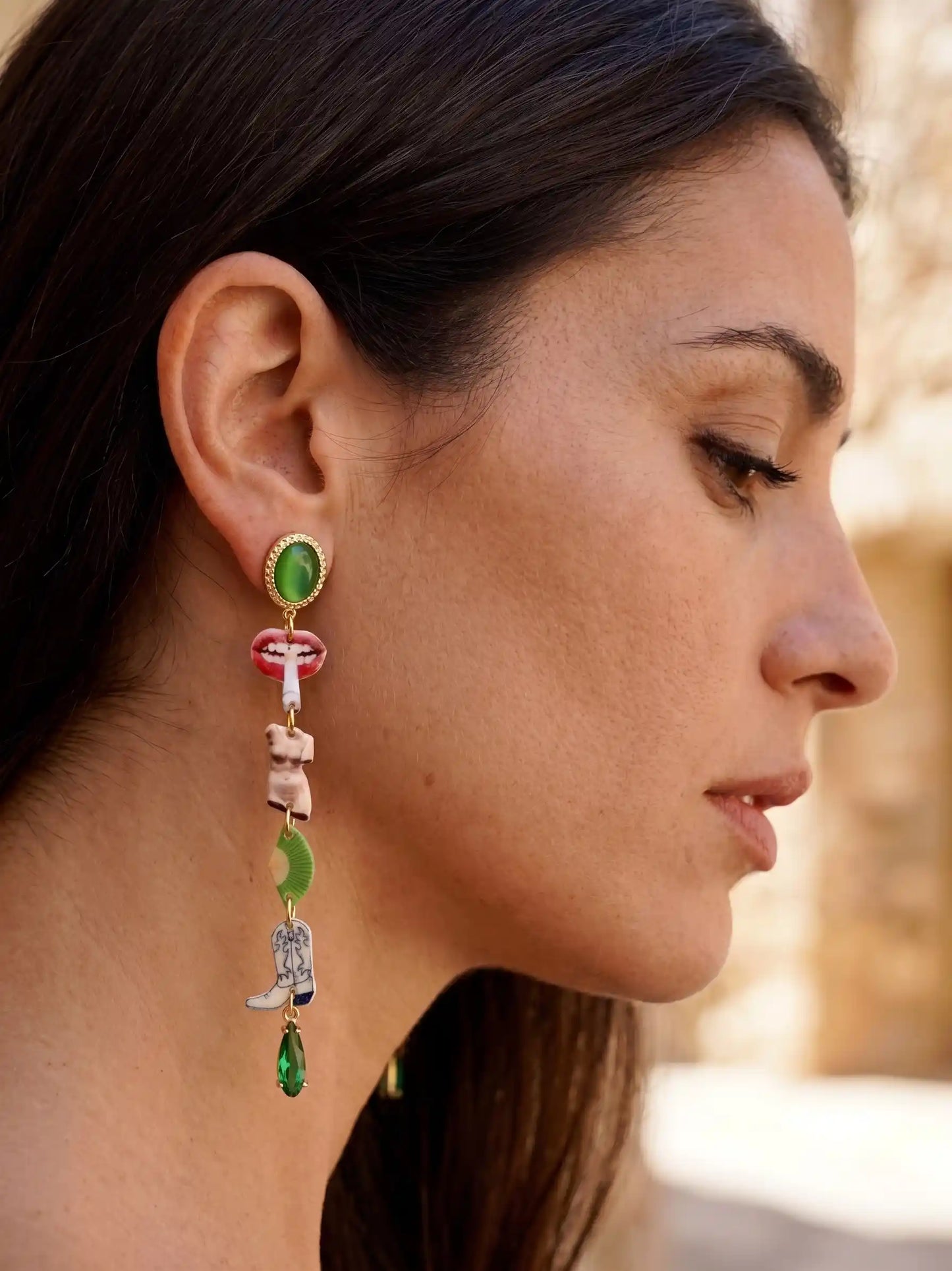 Renaissance Mismatched Drop Earrings