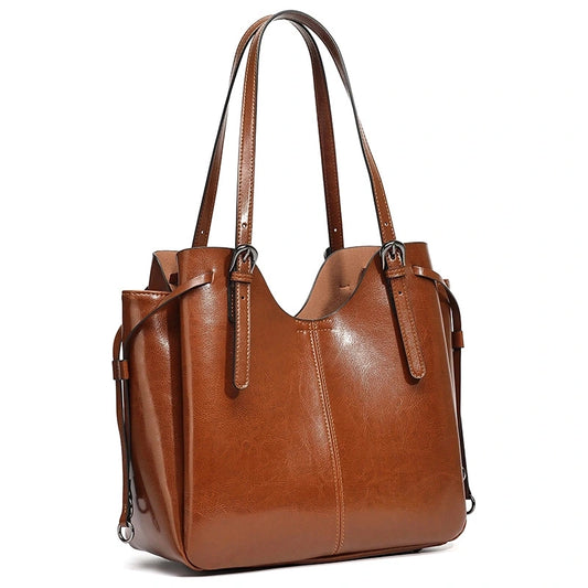 Everyday Genuine Leather Bucket Tote