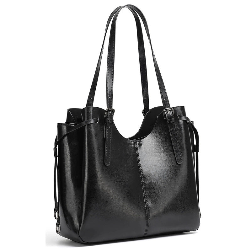 Everyday Genuine Leather Bucket Tote
