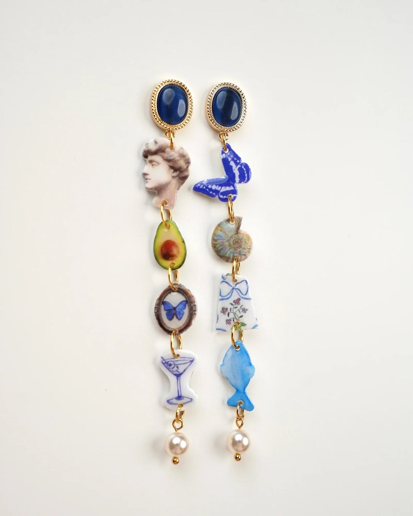 Mismatched Charm Earrings