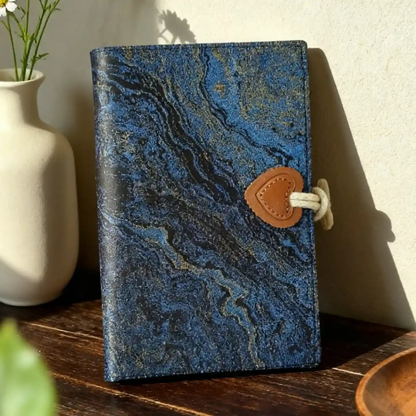 Blue Marble Fabric A6 Journal