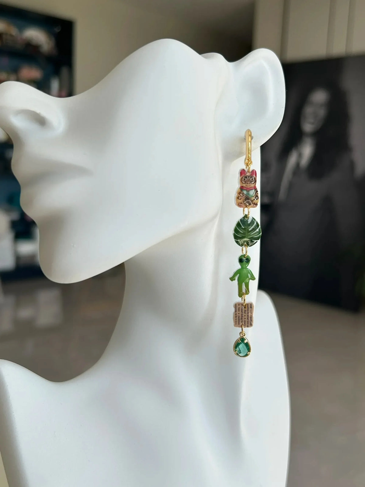 Parrot & Cat Earrings