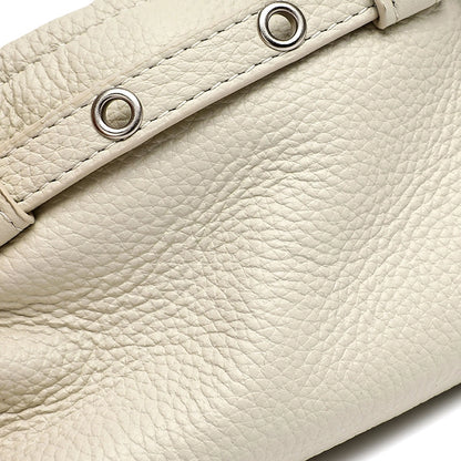 Top-Grain Leather East-West Satchel