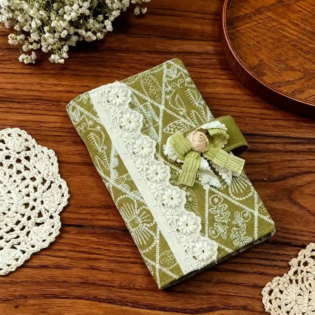 Flower Fabric A6 Journal