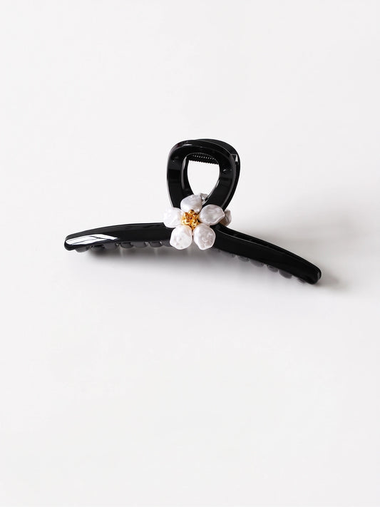 The Midnight Pearl Blossom Claw Clip