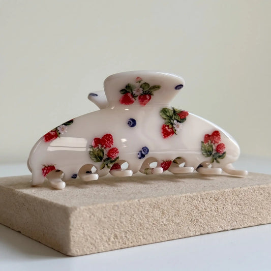 Summer Berry Vintage Hair Claw