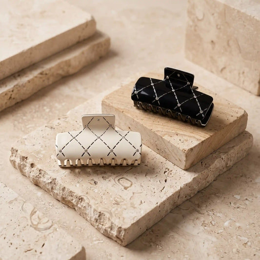 Classic Diamond Lattice Acetate Clip