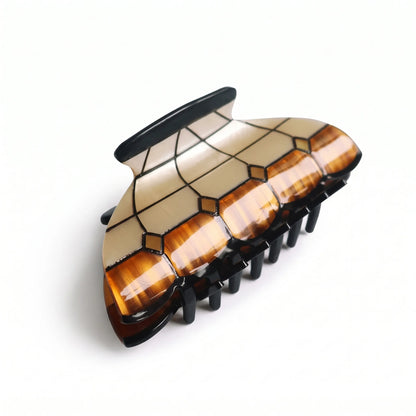 Vintage Stained Glass Hair Claw Clip
