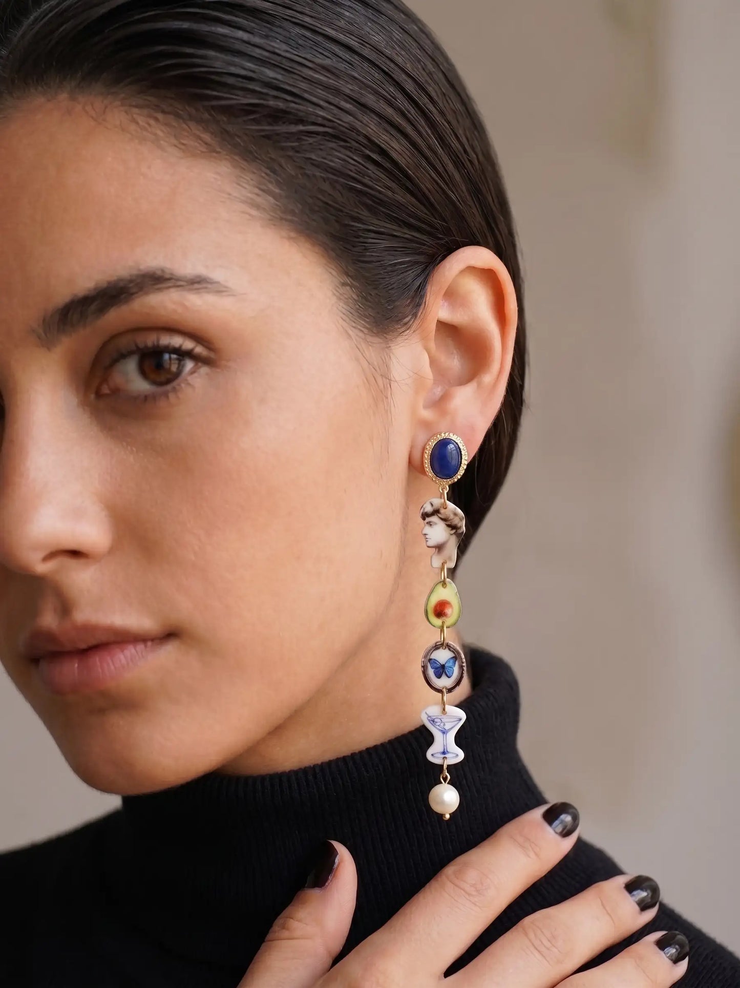 Mismatched Charm Earrings