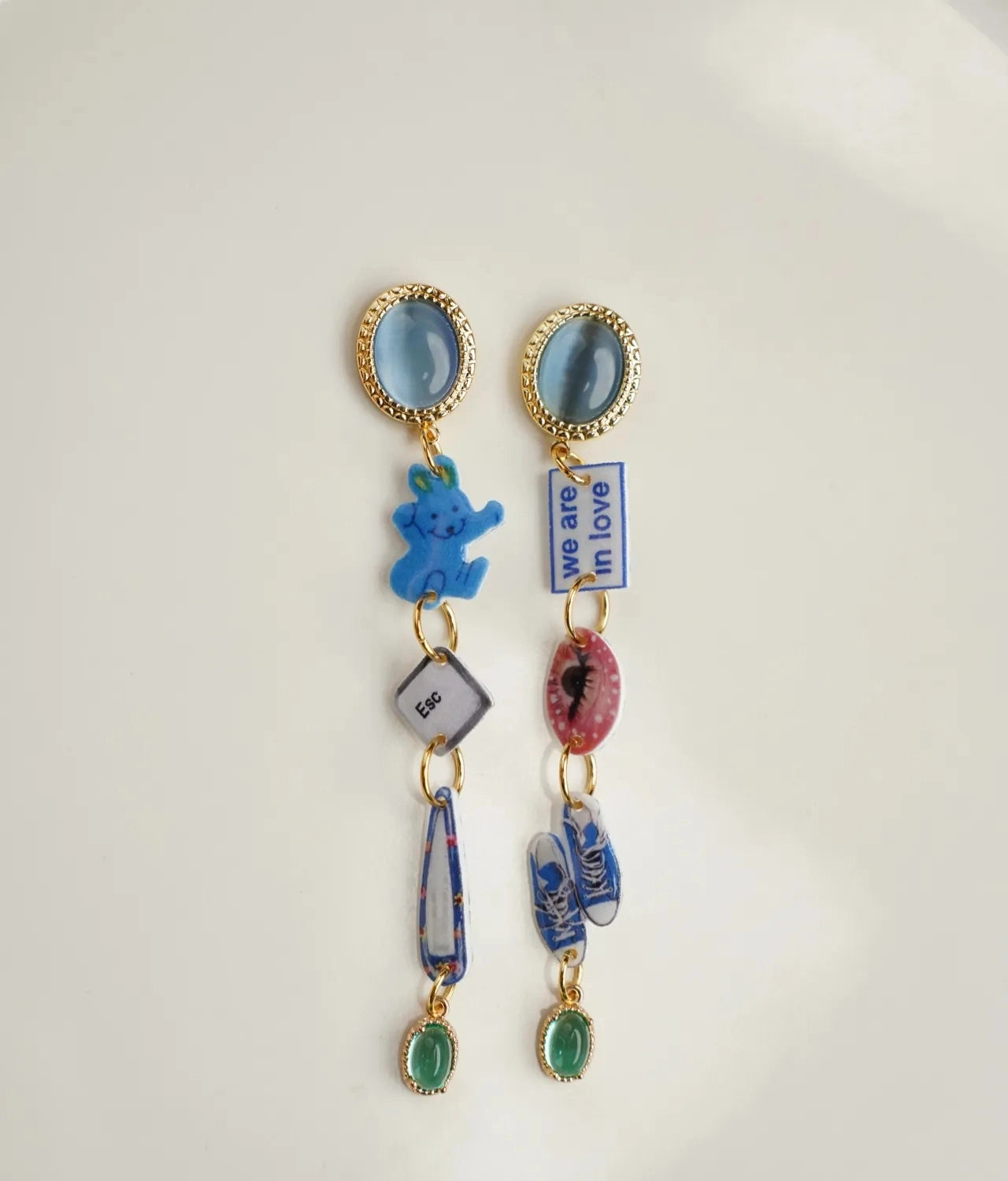 Blue Bunny Earrings