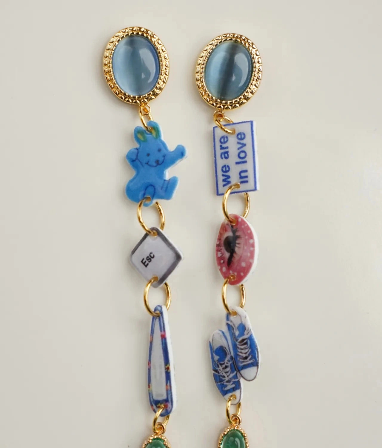 Blue Bunny Earrings