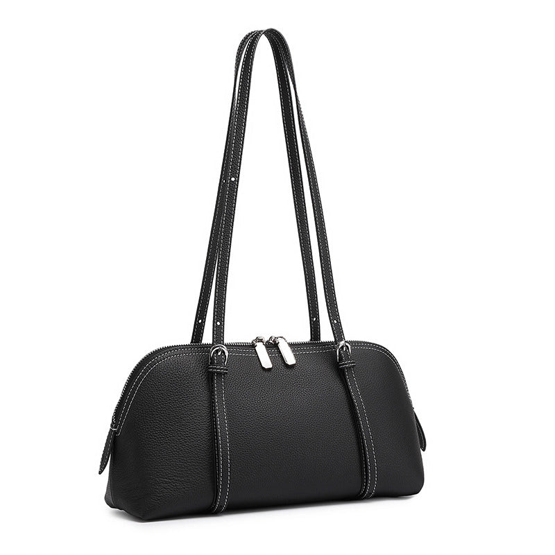 Vintage Leather Bowling Bag