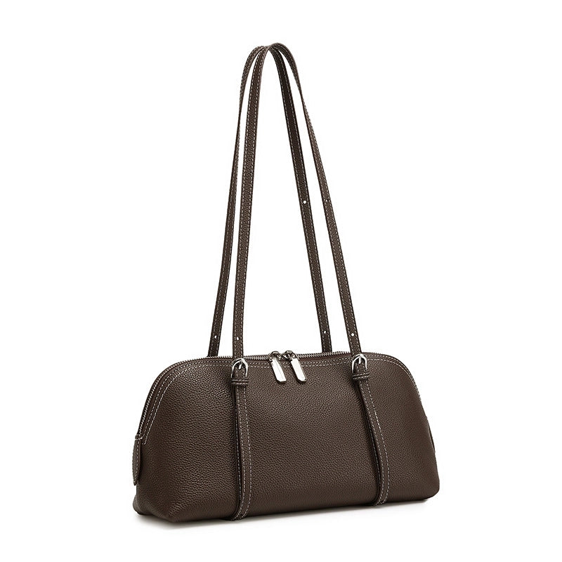 Vintage Leather Bowling Bag