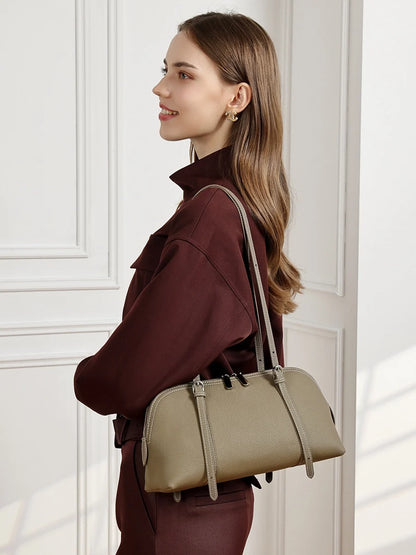 Vintage Leather Bowling Bag