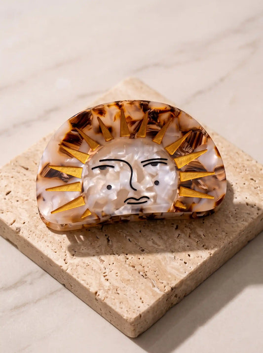 Celestial Sunburst Hair Claw