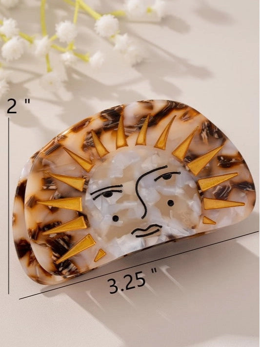 Celestial Sunburst Hair Claw