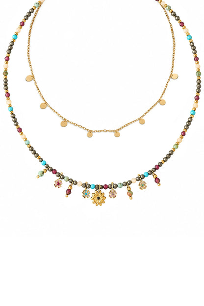 Sunburst Coin Necklace Set