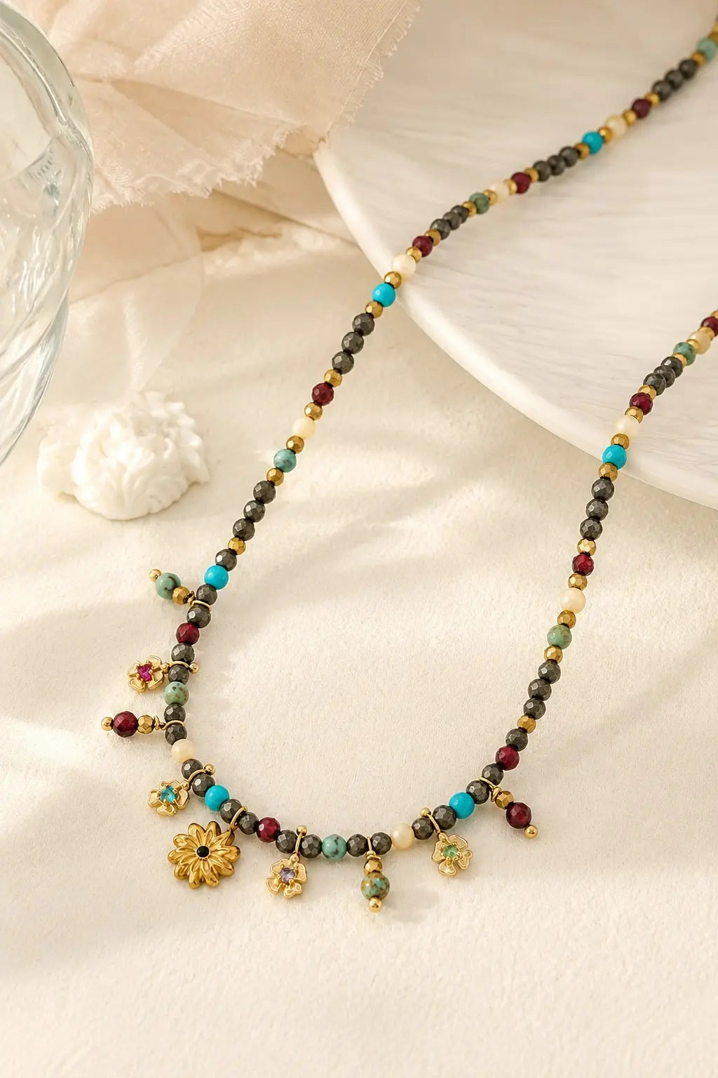 Sunburst Coin Necklace Set