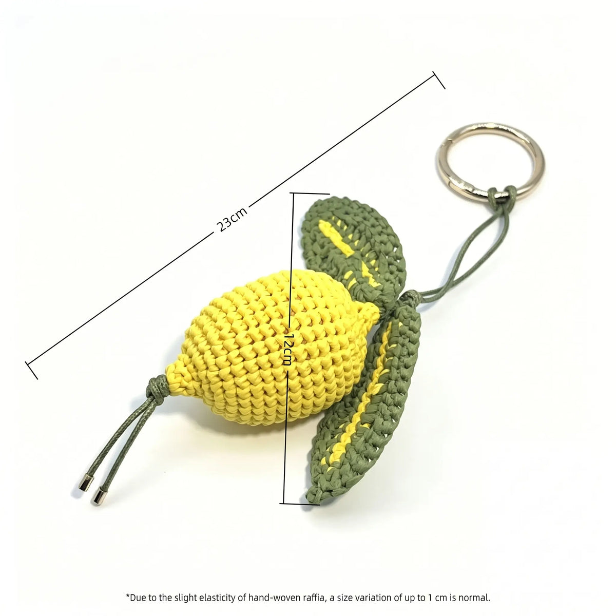 Handcrafted Raffia Lemon Charm