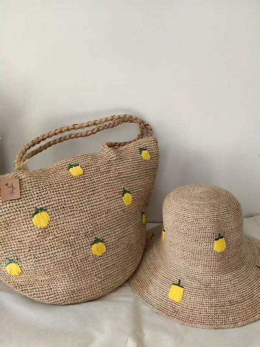 Lemon Raffia Collection