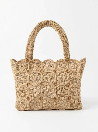 The Solis Artisan Raffia Tote
