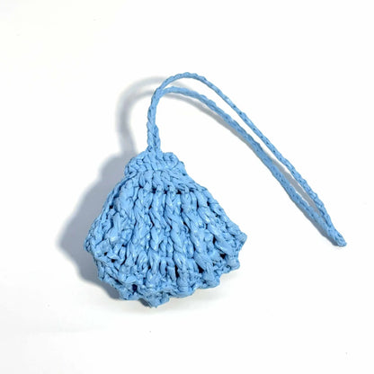Handcrafted Raffia Seashell Charm