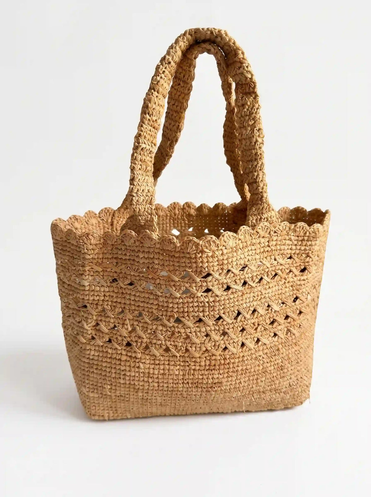The Marina Artisan Raffia Tote