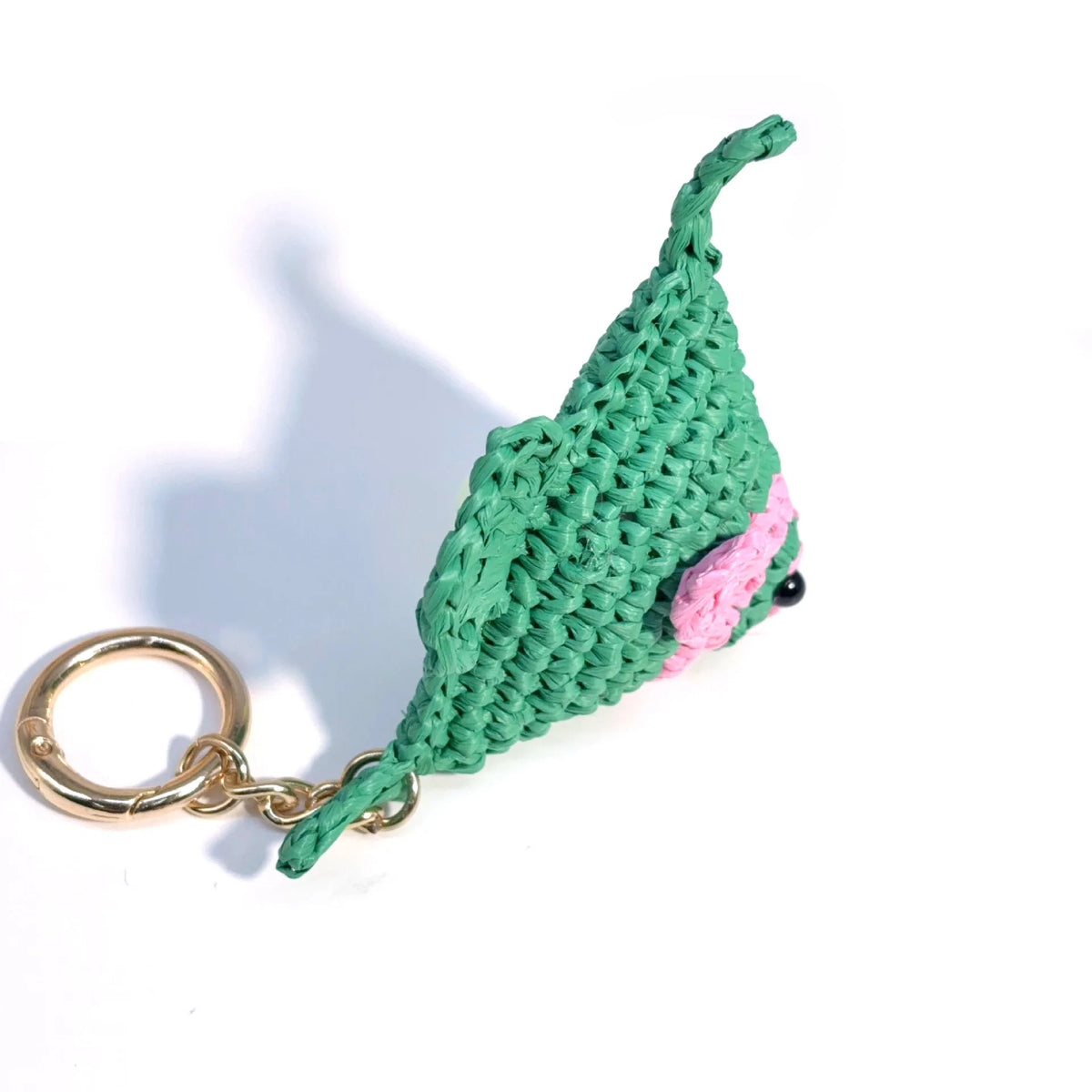 Handwoven Raffia Fish Charm