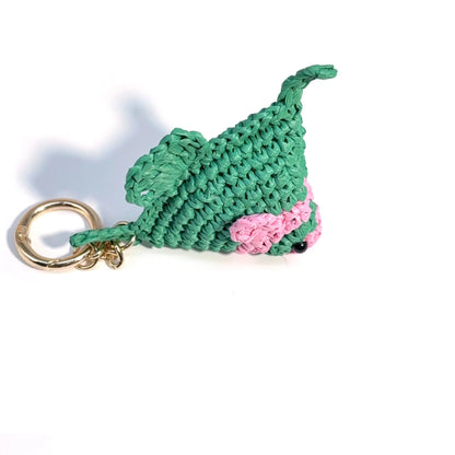 Handwoven Raffia Fish Charm