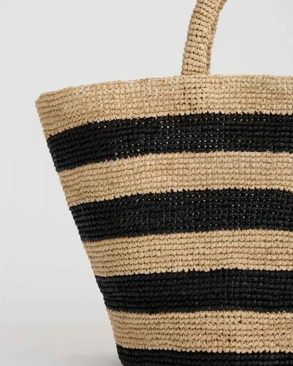 The Breton Striped Raffia Tote