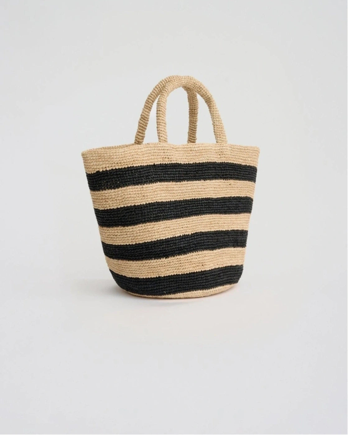 The Breton Striped Raffia Tote