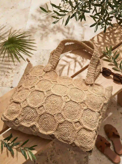 The Solis Artisan Raffia Tote