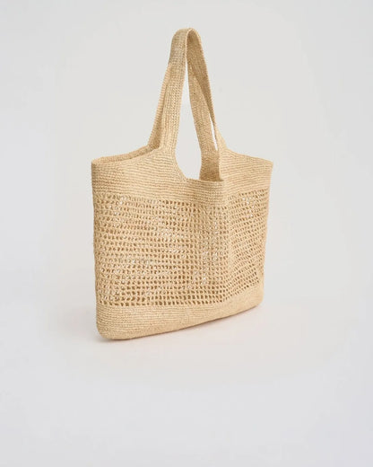 The Openwork Raffia Tote