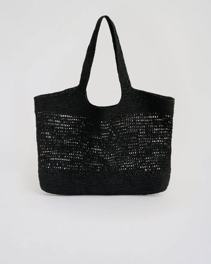 The Openwork Raffia Tote